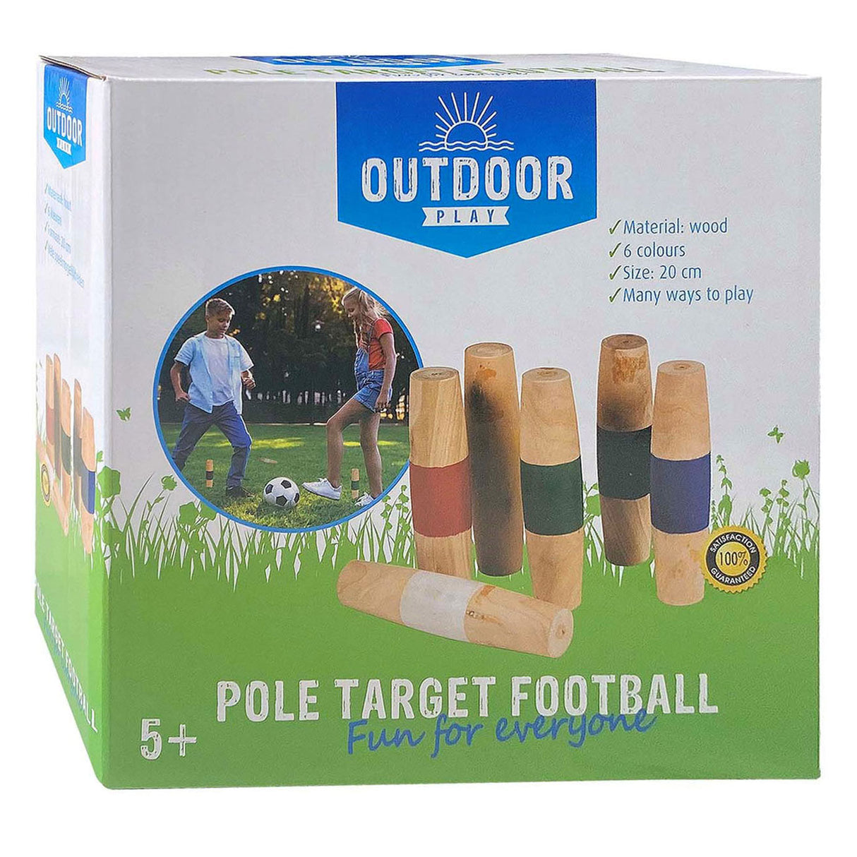 Outdoor play outdoor wooden posts football