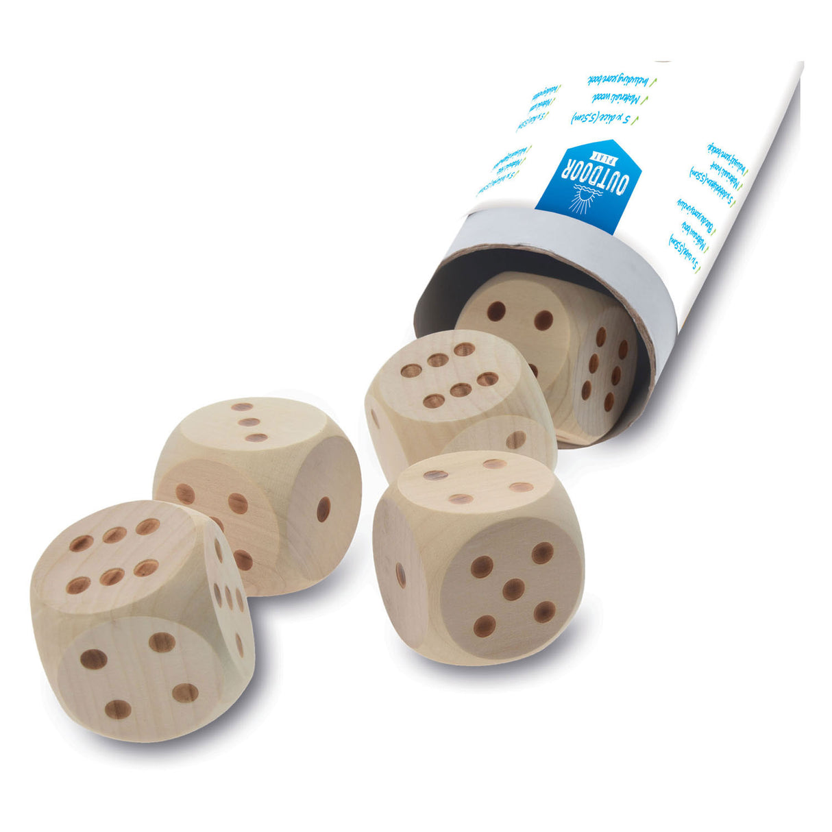 Outdoor -Spiele Holz Mega Würfel