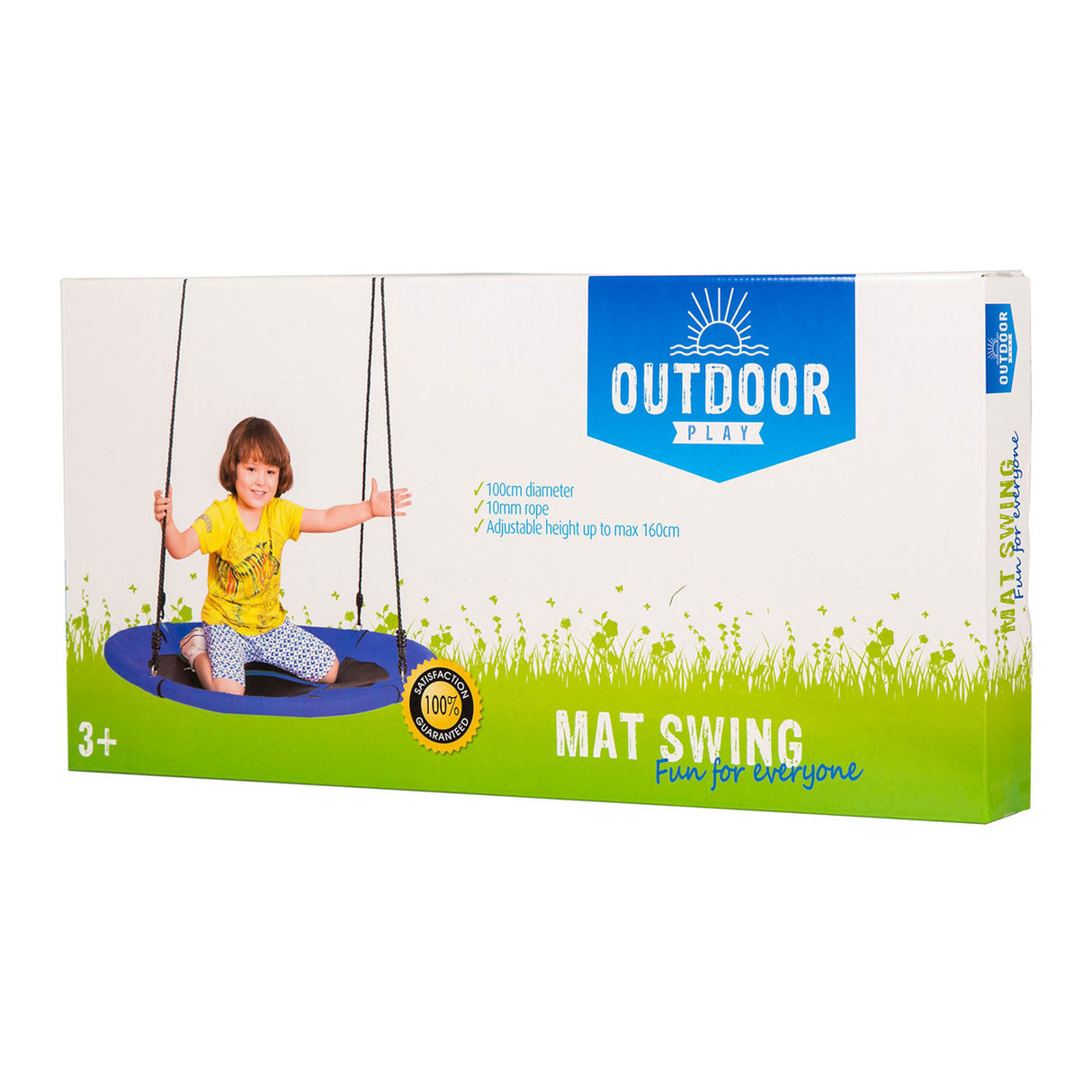 Outdoor Play Outdoor Swing Matted Blue, 100cm