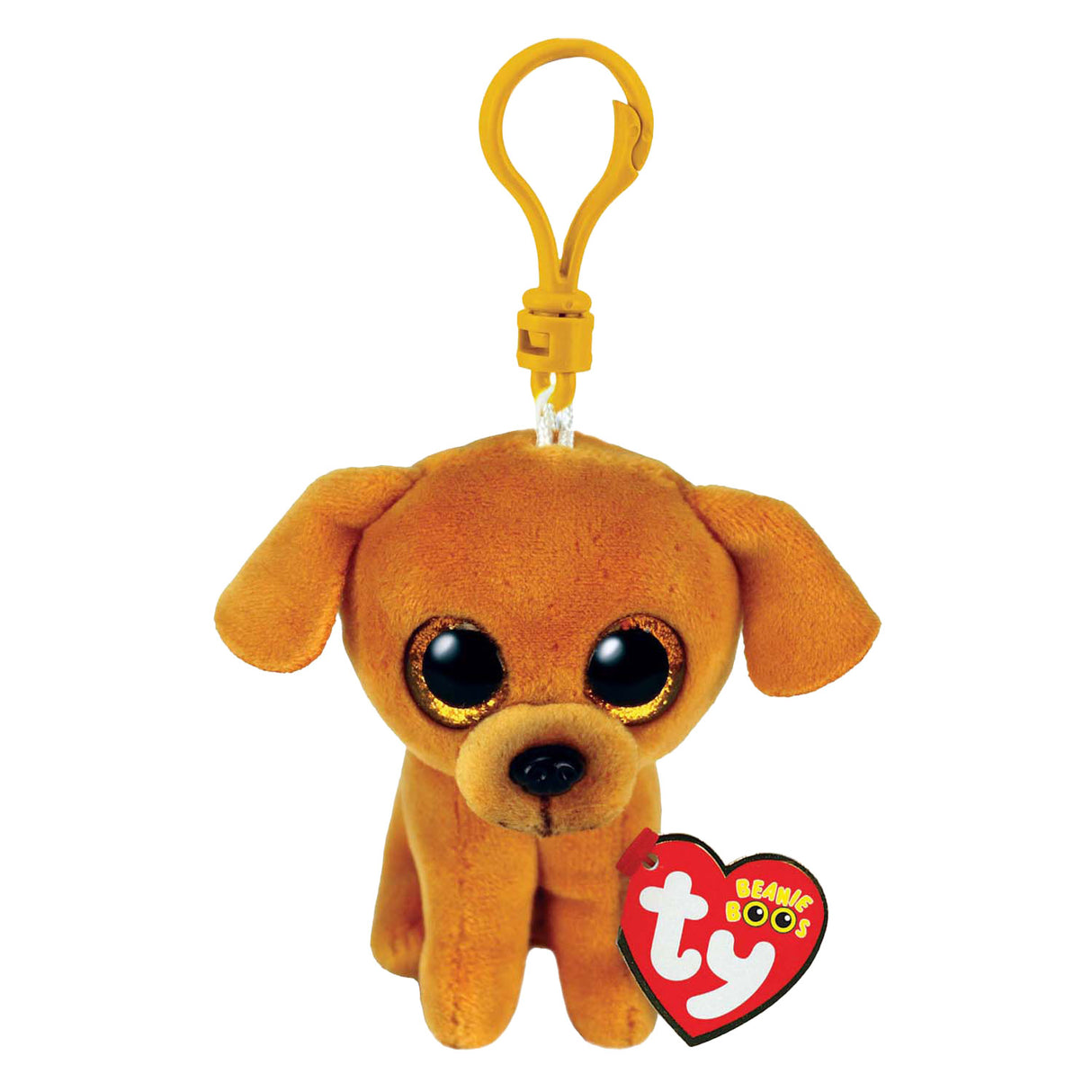 Ty beanie boo's clip zuzu lightbrown dog, 7cm