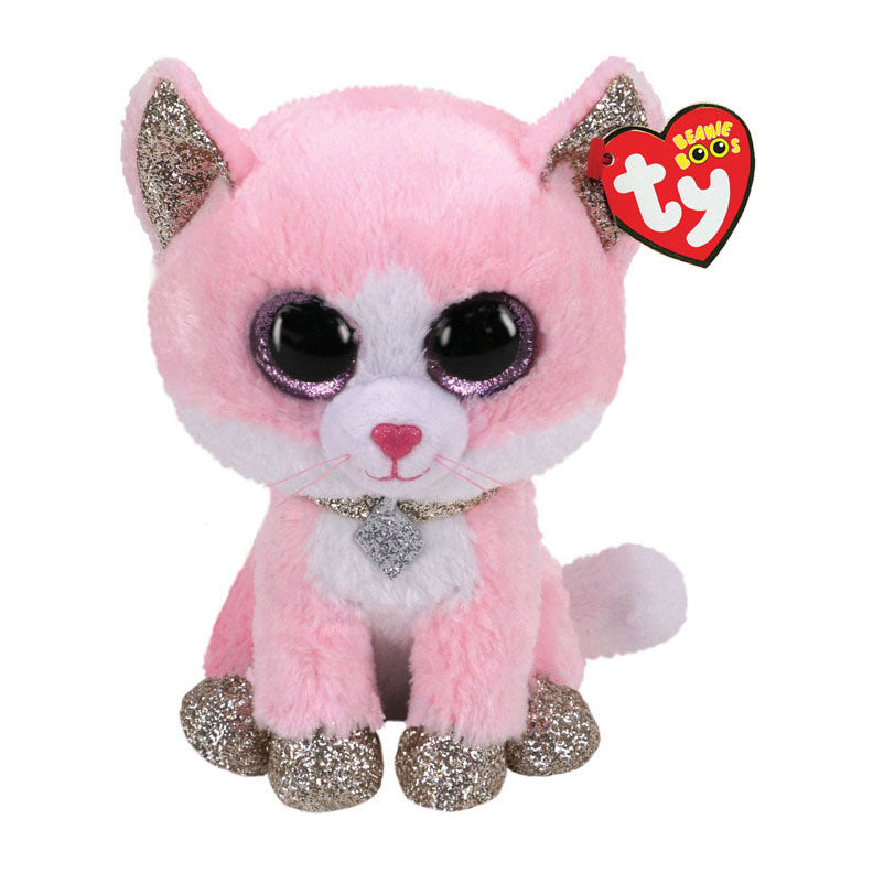 Ty Beanie Boo's Fiona Pink Cat, 15 cm