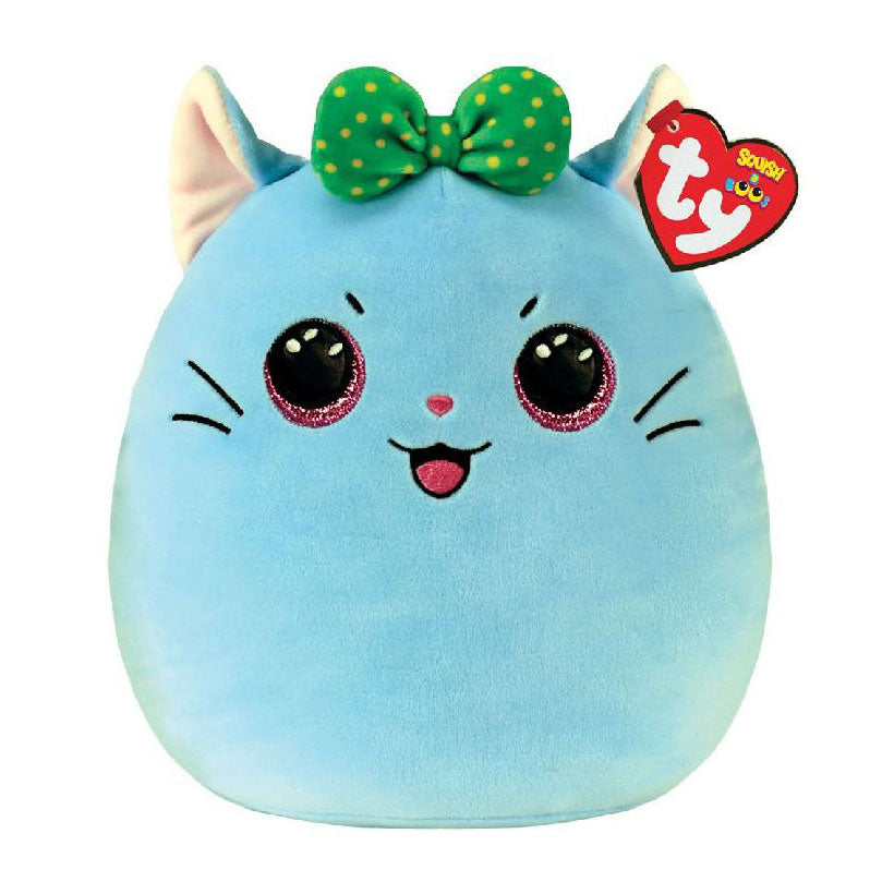 Ty Beanie Ty Squish eine Boo Kirra Blue Cat, 20 cm