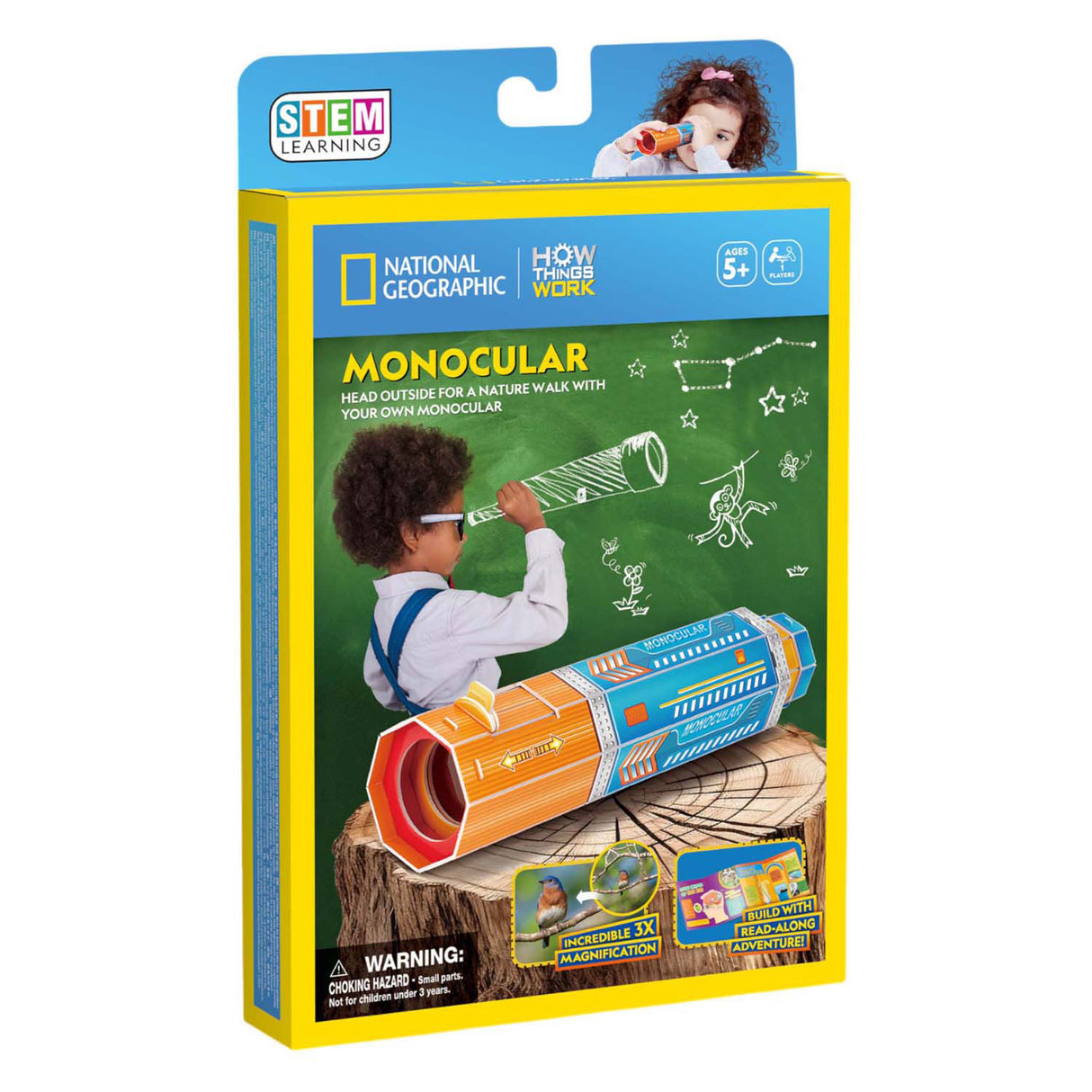 Kubisches, lustiges 3D-Puzzle-Nationalgeographic-Stielmonokular
