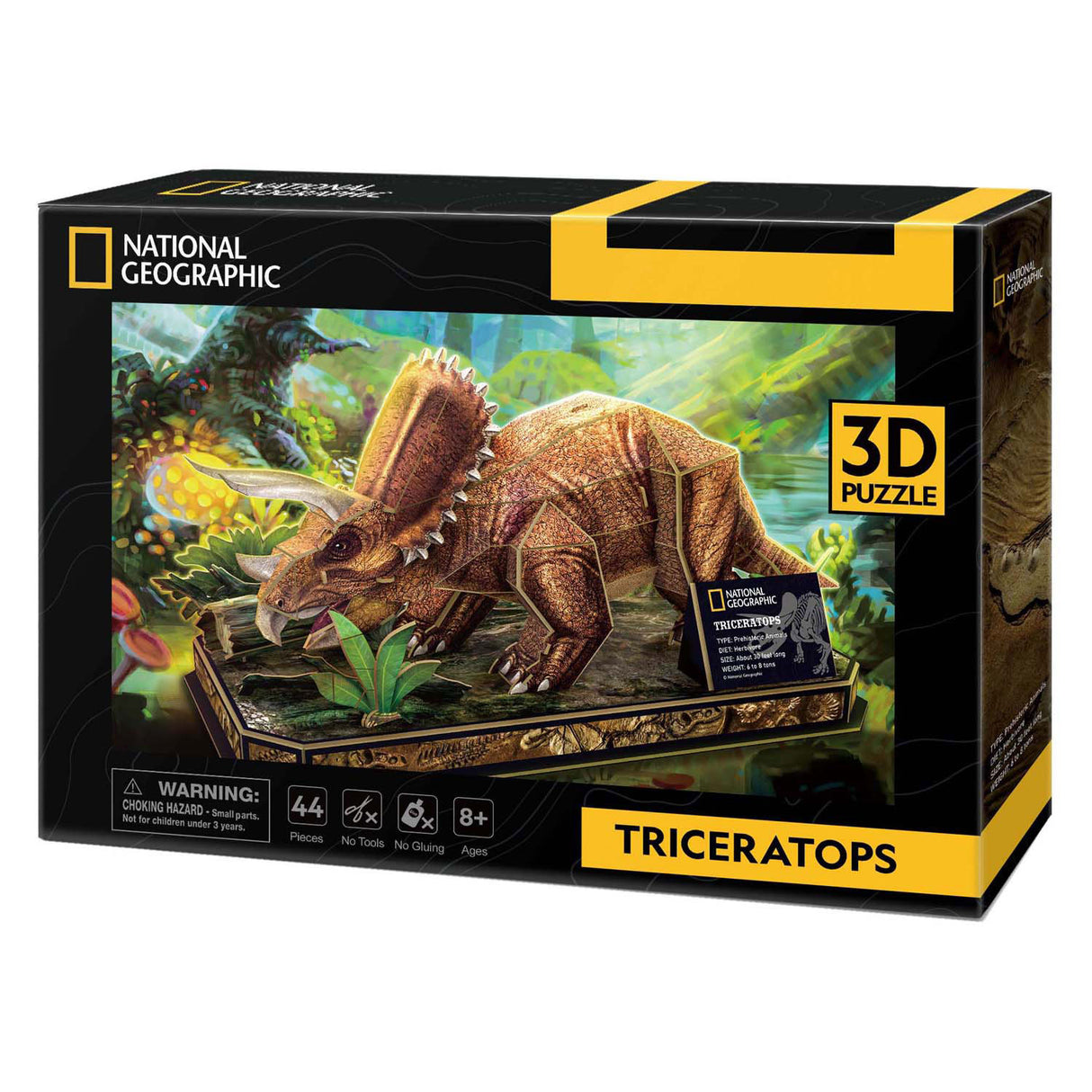 Kubisches lustiges 3D-Puzzle National Geographic Triceratops