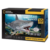 Kubisches lustiges 3D-Puzzle National Geographic White Shark