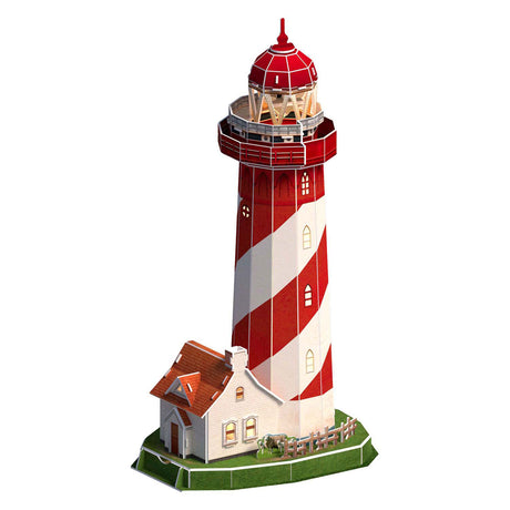 Kubisches lustiges 3D-Puzzle Leuchtturm LED, 51tlg.