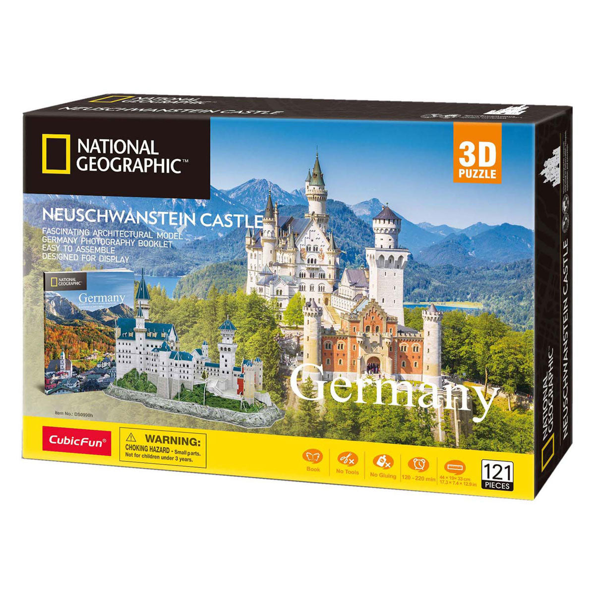 Kubischer Spaß National Geographic - 3D-Puzzle - 3D-Puzzle von Schloss Neuschwanstein