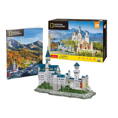 Kubischer Spaß National Geographic - 3D-Puzzle - 3D-Puzzle von Schloss Neuschwanstein