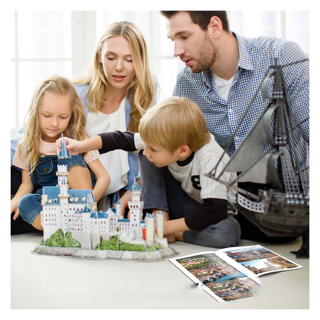 Kubischer Spaß National Geographic - 3D-Puzzle - 3D-Puzzle von Schloss Neuschwanstein