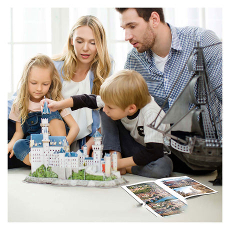 Kubischer Spaß National Geographic - 3D-Puzzle - 3D-Puzzle von Schloss Neuschwanstein