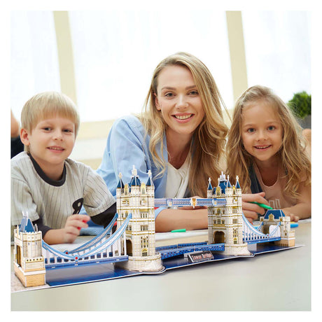 Kubisches lustiges 3D-Puzzle Tower Bridge – pädagogisch und lehrreich – 66 Teile