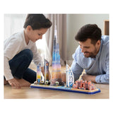 Kubisches lustiges 3D-Puzzle City Line Dubai mit LED-Beleuchtung