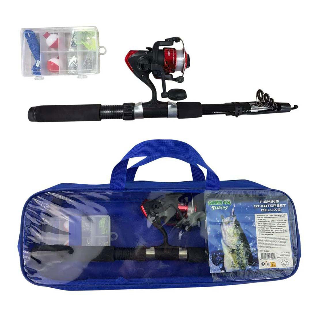 Game on Fishing Starterset Deluxe in Aufbewahrungstasche