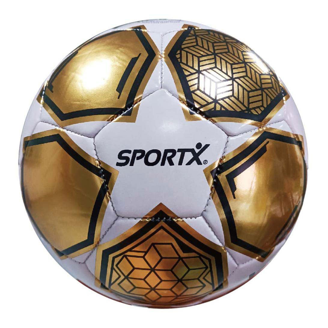 Sportx Fußball Gold Weiß Stern Metallic 330-350gr, 21cm