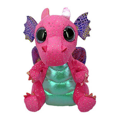 Ty Beanie Boo Spitfire rosa Drache, 15 cm