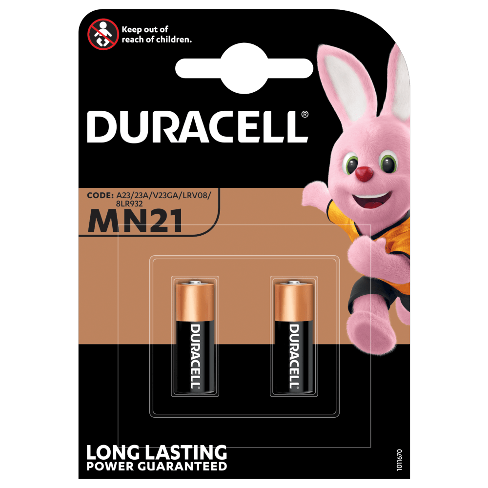 Duracell-Batterie mn21 a23 k23a lrv08 12 V Alkaline (2 Stück)