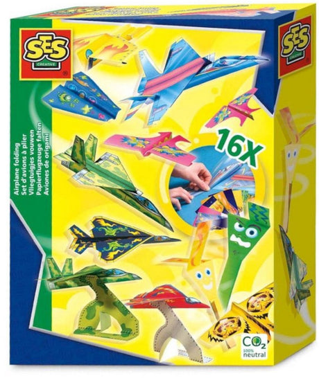 Falt-Bastelset mit sechs Flugzeugen
