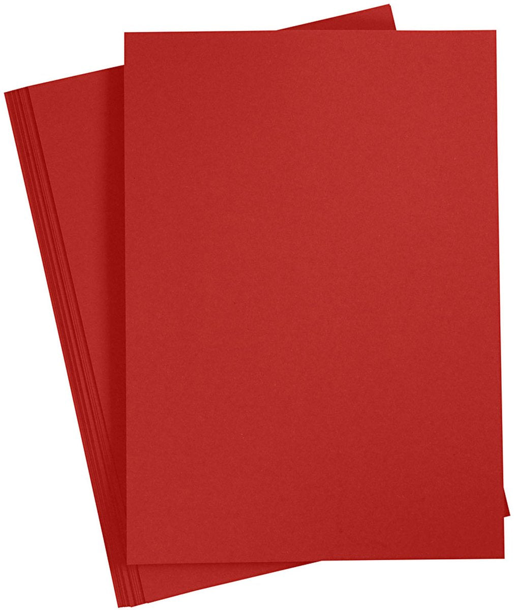 Creativ Company Farbkarton Burgund A4, 20 Blatt
