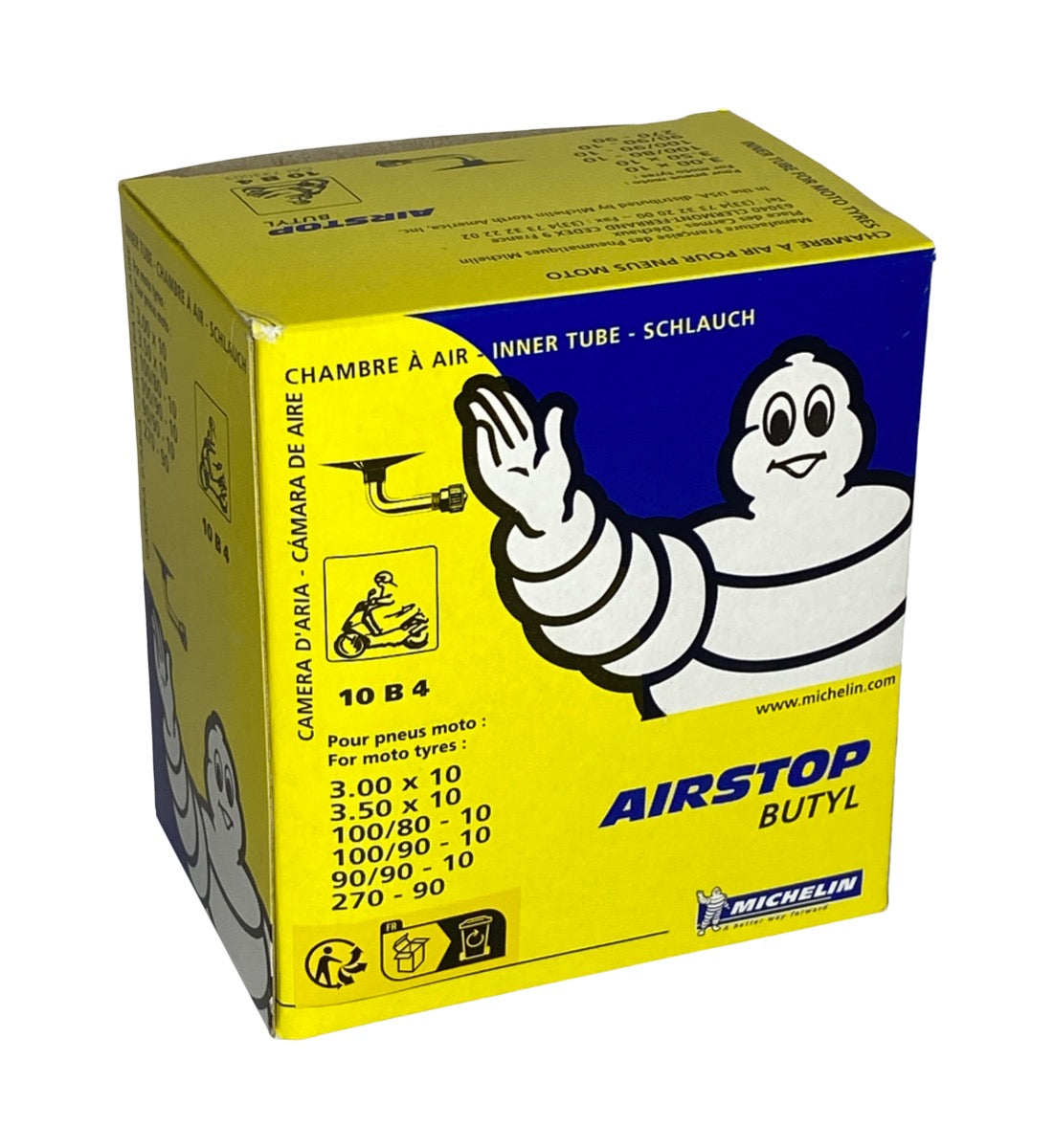 Michelin Inner Tube 300 350-10 Haaks Valiel