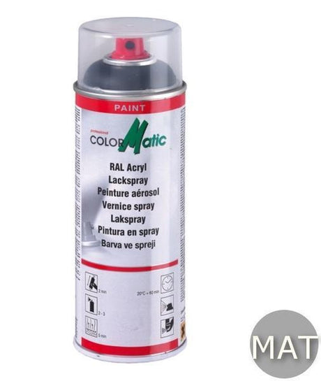 Motip Colormatic Profi-Sprühfarbe RAL 9005 Tiefschwarz matt – 400 ml.