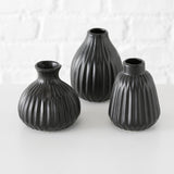 Boltze Home Vase Esko H12cm schwarz