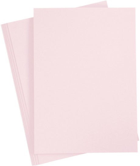 Creativ Firmenkarton, A4, Blatt 210x297 mm, 210 g, hellrosa, 10 Blatt 1 Karton