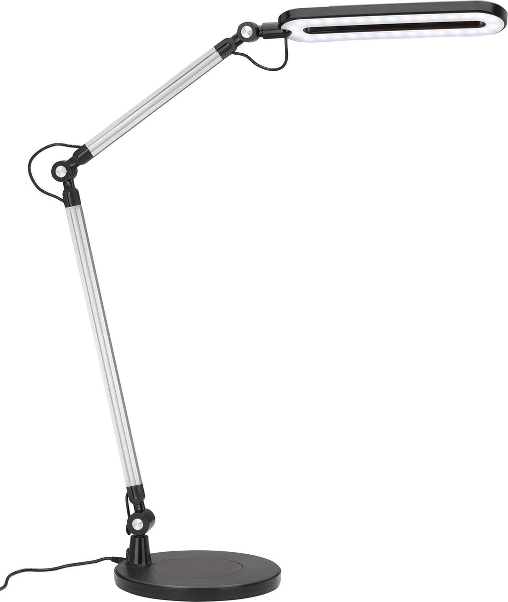 Briloner Schwan - LED-Schreibtischlampe - dimmbar - mit CCT - Tischlampe - verstellbar - Leselampe - Schwarz