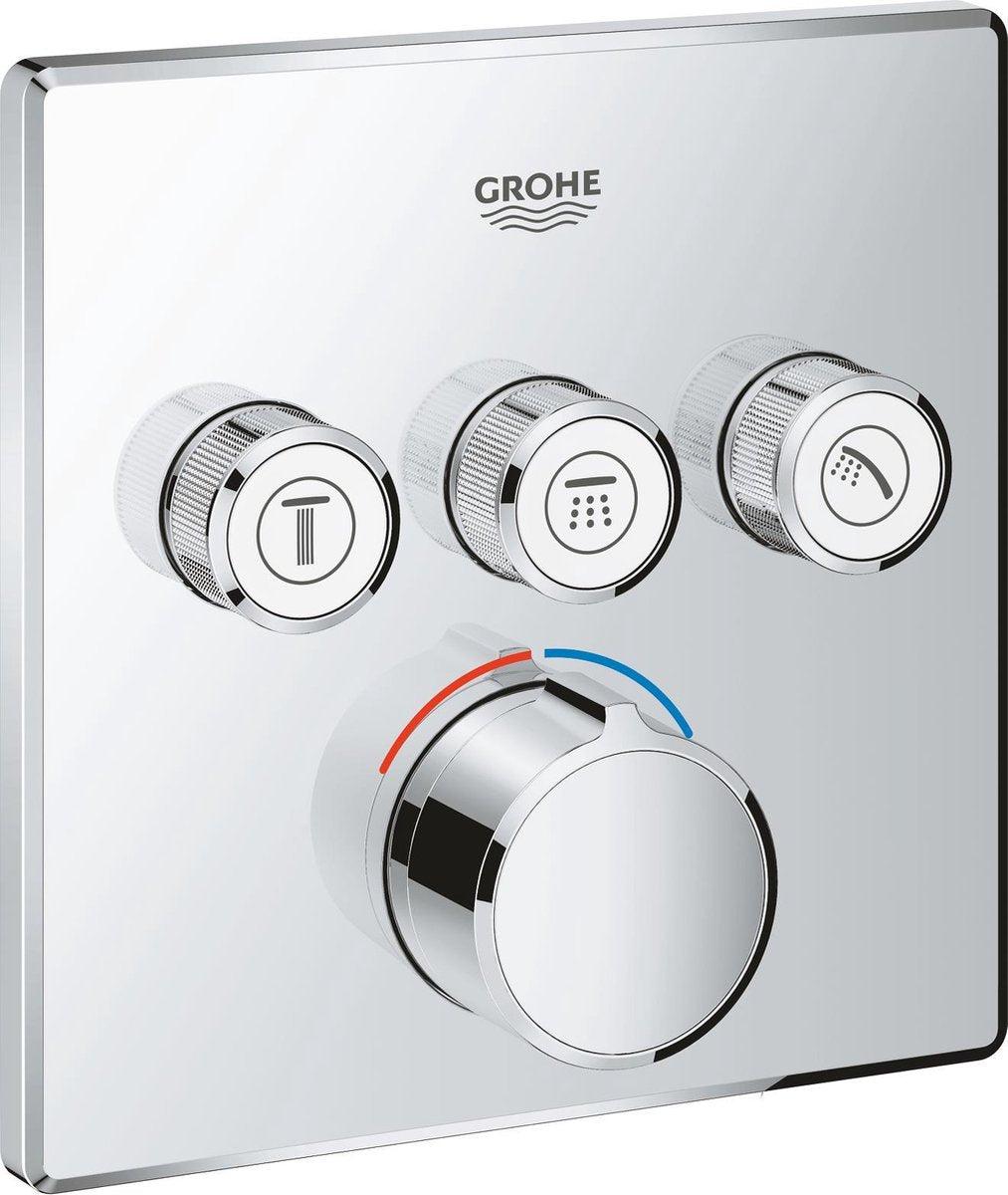 Grohe smartcontrol douchekraan - inbouw mengkraan - met omstelling - 3 aansluitingen