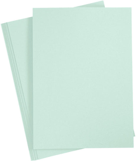 Creativ Firmenkarton, A4, Blatt 210x297 mm, 210 g, pastellgrün, 10 Blatt 1 Karton