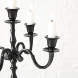 Boltze Home Kerzenständer H40cm schwarz Aluminium 5-armig