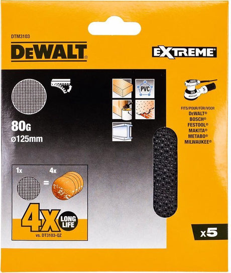 Dewalt Zubehör Netz Schleifgitter ø125 mm K80 – dtm3103-qz