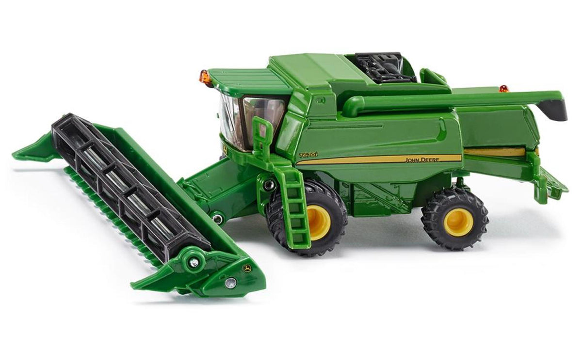 Siku 1876, John Deere T670i Mähdrescher, 1:87, Metall-Kunststoff, grün, bewegliches und abnehmbares Mähdeck
