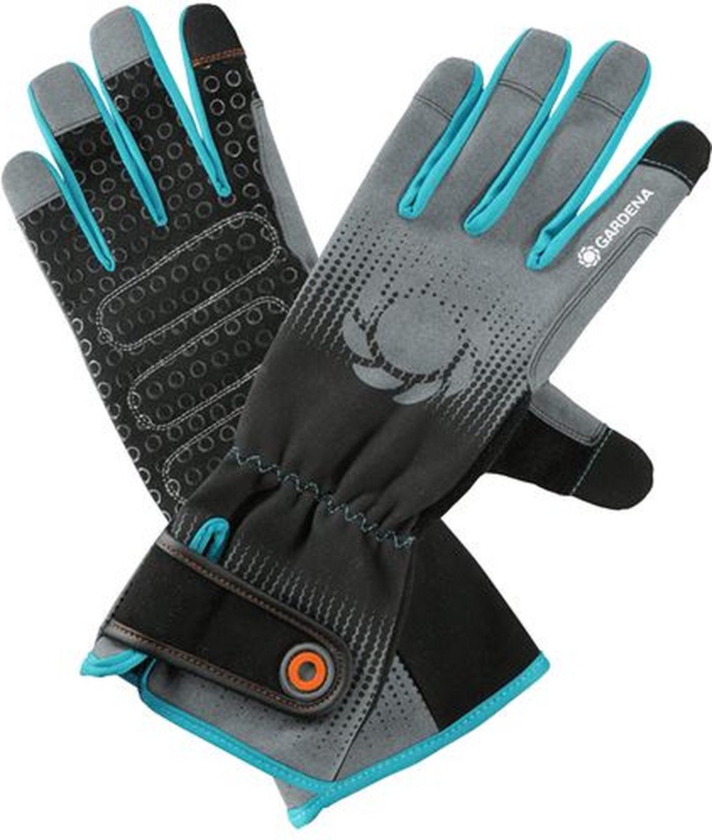 Gardena Gartenhandschuhe Polyester Nylon schwarz grau Größe l