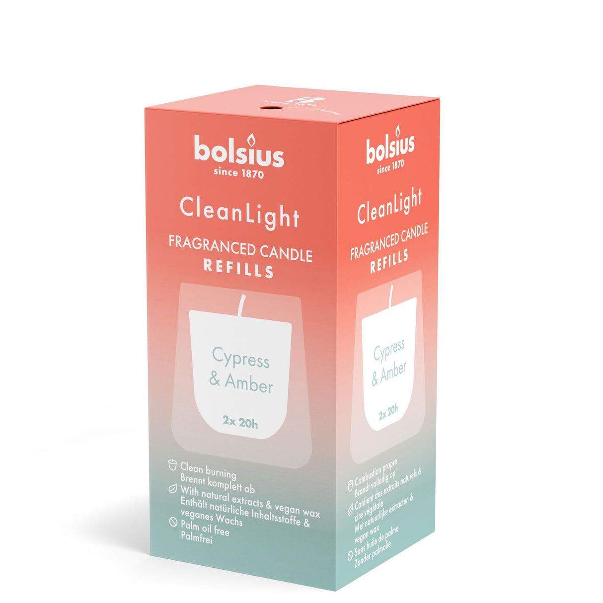 Bolsius Clean Light Duft Nachfüller 2 Stk.