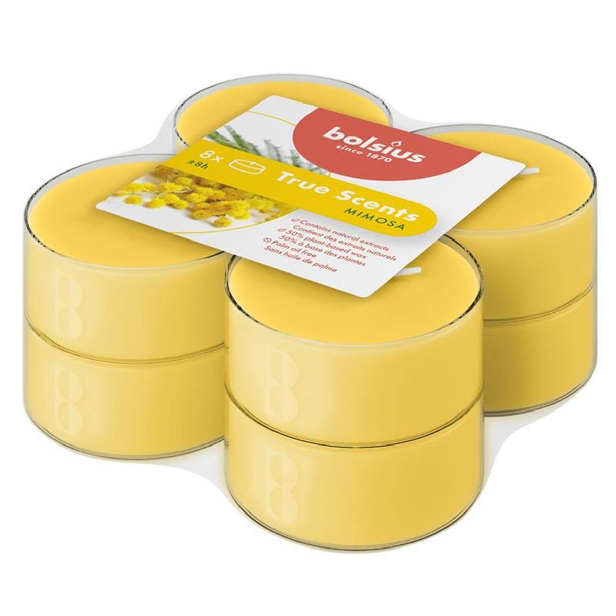 Bolsius Duft Maxi 8 Stunden Pck8 Mimosa