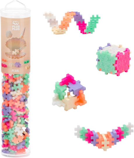 Plus-Plus Tube Pearl 100-teiliger Baukasten – 4315 – Konstruktionsspielzeug – Konstruktionsspielzeug – Set mit Bausteinen – ab 5 Jahren