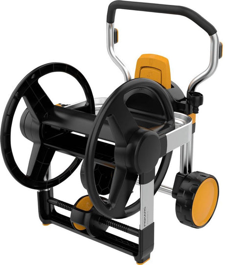 Fiskars manueller Schlauchaufroller XL mit Rädern | exkl. Gartenschlauch – 1062257