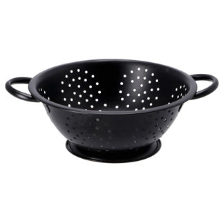 No brand Sieb 24 cm mattschwarz | 3 Stück
