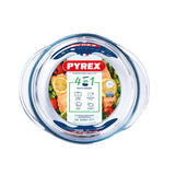 Pyrex klassische runde Auflaufform 2,1 l mit Deckel