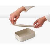Brabantia Make Take Lunchbox Brotkasten – mittelgroß – Kunststoff – weiches Beige