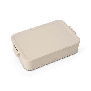 Brabantia Make Take Lunchbox Brotkasten – groß – Kunststoff – weiches Beige