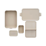 Brabantia Make Take Bento Lunchbox Brotkasten – inklusive Bento-Box – groß – Kunststoff – weiches Beige