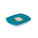 Pyrex - Cook Store Schüssel rechteckig mit Deckel 1,6 Liter - Glas - transparent