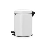 Brabantia Treteimer Newlcon 5 ltr weiß mit Innenbehälter aus Kunststoff