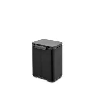 Brabantia Bo Abfalleimer – 4 Liter – Badezimmer – Mattschwarz