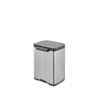 Brabantia Bo Abfallbehälter – 4 Liter – Badezimmer – mattierter Stahl, fingerabdrucksicher