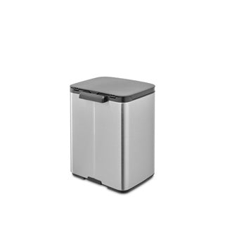 Brabantia Bo Abfallbehälter – 7 Liter – Badezimmer – mattierter Stahl, fingerabdrucksicher