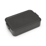 Brabantia Lunchbox zum Mitnehmen, groß, dunkelgrau | 2 Stk