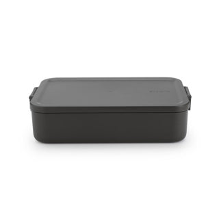 Brabantia Lunchbox zum Mitnehmen, groß, dunkelgrau | 2 Stk