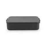 Brabantia Lunchbox zum Mitnehmen, groß, dunkelgrau | 2 Stk